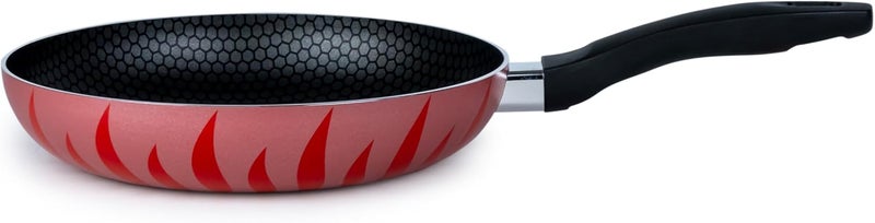 SENSTAN Flame Design Fry Pan | Non-Stick Frying Pan | 24x5.0CM Skillet | Flame-Patterned Sauté Pan | Premium Cooking Pan - Image 2